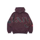 FELPA CAPPUCCIO X-LARGE LOGO HOODED SWEATSHIRT PURPLE