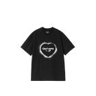 T-SHIRT MANICHE CORTE CARHARTT WIP W' S/S SPRAY HEART T-SHIRT BLACK