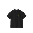 T-SHIRT MANICHE CORTE CARHARTT WIP W' S/S CHASE T-SHIRT BLACK GOLD