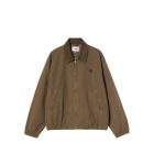 GIACCA CARHARTT WIP MADISON RIPSTOP JACKET DARK BEECH BLACK GARMENT DYED