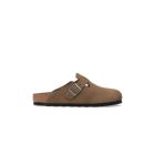 CALZATURE SPIAGGIA BIRKENSTOCK BOSTON SUEDE LEATHER (S) DARK TEA