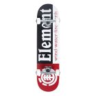 SKATE COMPLETO ELEMENT SECTION 8.25" BLACK WHITE RED