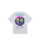 T-SHIRT MANICHE CORTE OBEY OBEY PEACE BRICK TEE WHITE