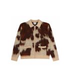 MAGLIONE OBEY OBEY COW PATTERN ZIP SWEATER COW MULTI