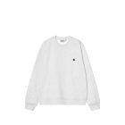 FELPA GIROCOLLO CARHARTT WIP MACK SWEAT ASH HEATHER BLACK