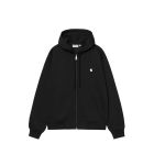 FELPA CAPPUCCIO CARHARTT WIP HOODED MACK JACKET BLACK WAX