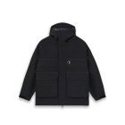GIACCA POLAR SKATE CO. CARGO SHELL JACKET BLACK SILVER