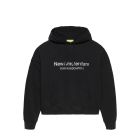 FELPA CAPPUCCIO NEW AMSTERDAM WORKED LOGO HOODIE BLACK WHITE