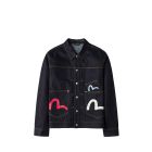 GIACCA EVISU MULTI POCKET DENIM JACKET RAW INDIGO